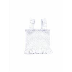 NEW LITTLE OLIN girls’ tween smocked top in white